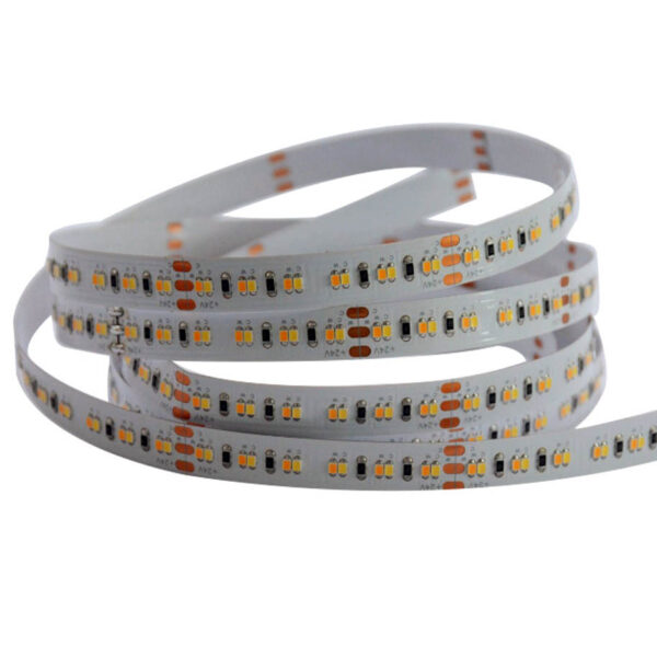 Változtatható fehér (CCT) CRI 90 2400K-6500K SMD LED szalag, 2216 LED, 24V, beltéri 240 LED/m, max. 1510 lm/m, 19,2 W, 2 év garancia