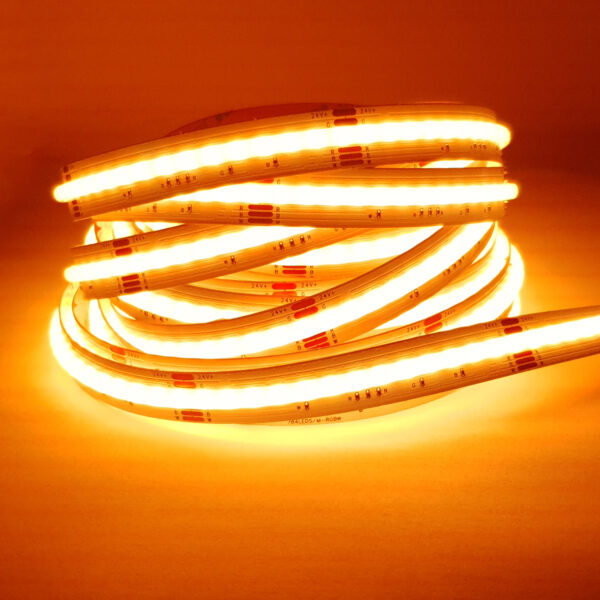 24V 784 LED/m RGBW COB LED szalag, 12 mm, 19W/m , RGB+CRI92 3000K, beltéri, 840 lm/m - Image 5